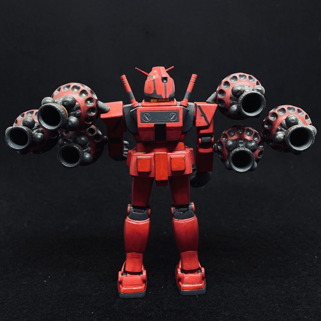 背面から。ビットのバーニアも併用すればかなりのスピードが出そうですね〜