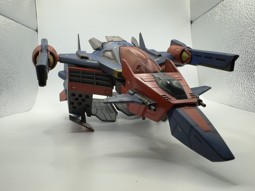 パーツのゆがみと合わせ目が非常に難しいキットでしたのでなかなか苦労しましたが、出来上がると存在感抜群🔥とてもいいキットでした！以下機体解説です↓ 