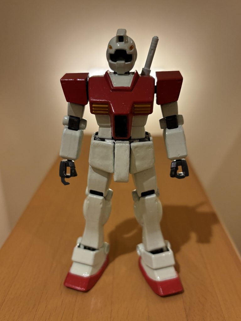 形になってきたのですが、フンドシがかしいでいました。アロンアルファで接着したので修正できませんでした。