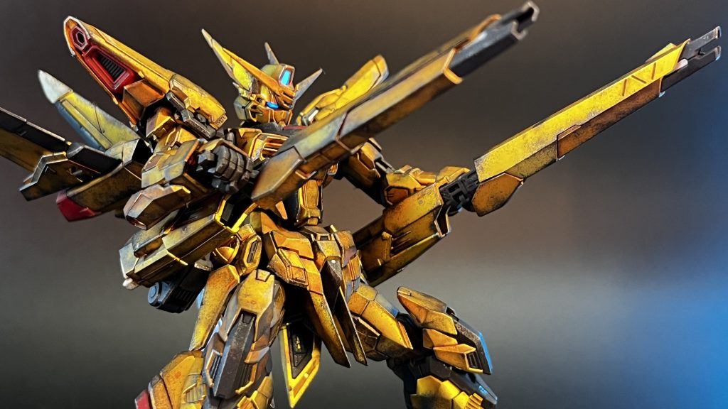 目は蛍光ブルーで塗装し、パッケージのようなカッコいい輝きに！😁