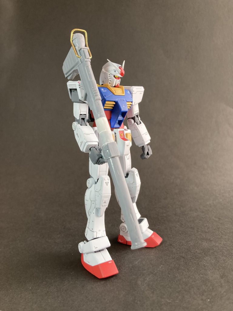 側面です。元々はVer.G30thがベースでセブンイレブンカラーのキットでした。武器の代わりにセブンイレブンの看板が付属してましたわ。