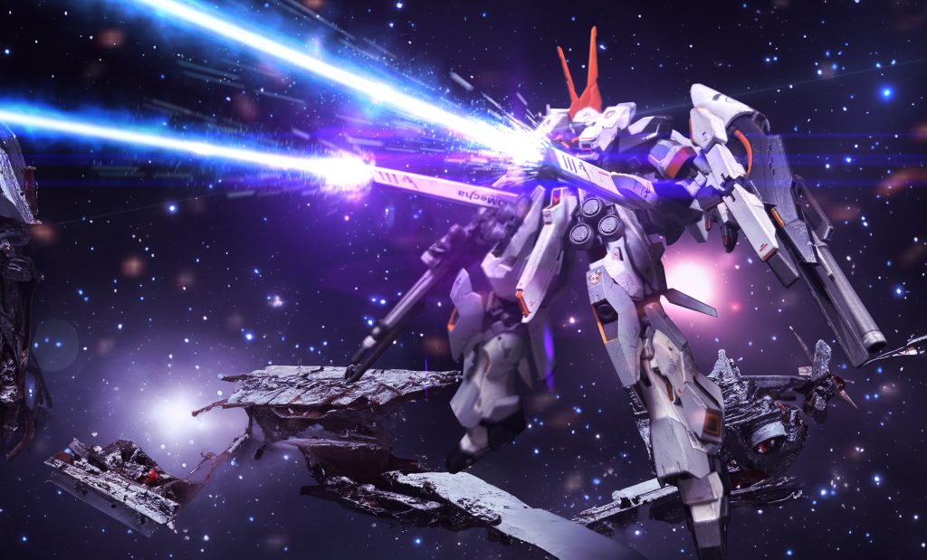 [V.S.B.R.運用イメージ]宇宙空間での戦闘イメージ。