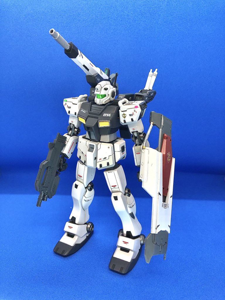 宇宙世紀0084年、デラーズ紛争後の軍備増強の機運が高まる中、名もなき兵士が自身の乗るジムをジャンクやAE社の技術提供を受けて強化した機体。