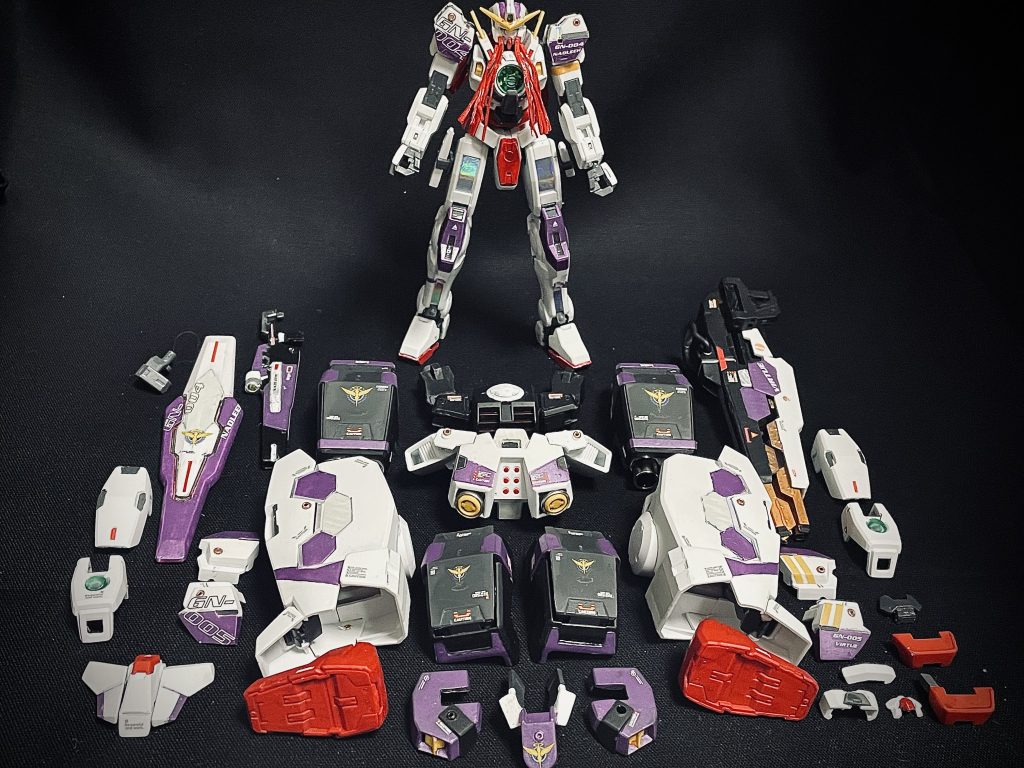 写真には写りませんが、HGガンダムナドレ GNビームトンファー装備は、HGガンダムヴァーチェ パーティクルの中にいます。