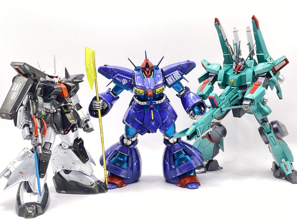 ラカンの愛機、3機体。並べて満足です^ ^最後まで見ていただきありがとうございましたm(_ _)m