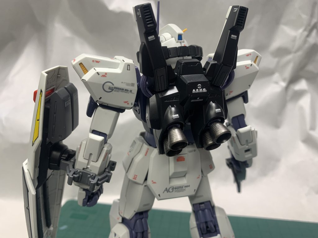 ランドセル、ライフル、シールドの黒いとこはダークグレーで塗装。いい色