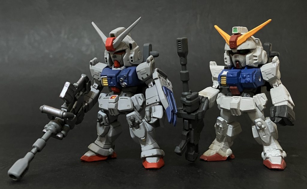 製品版と比較頭部:コンバージのmk2、HGUCの陸ガンから胸部:SOGからライフル:持ち方変更