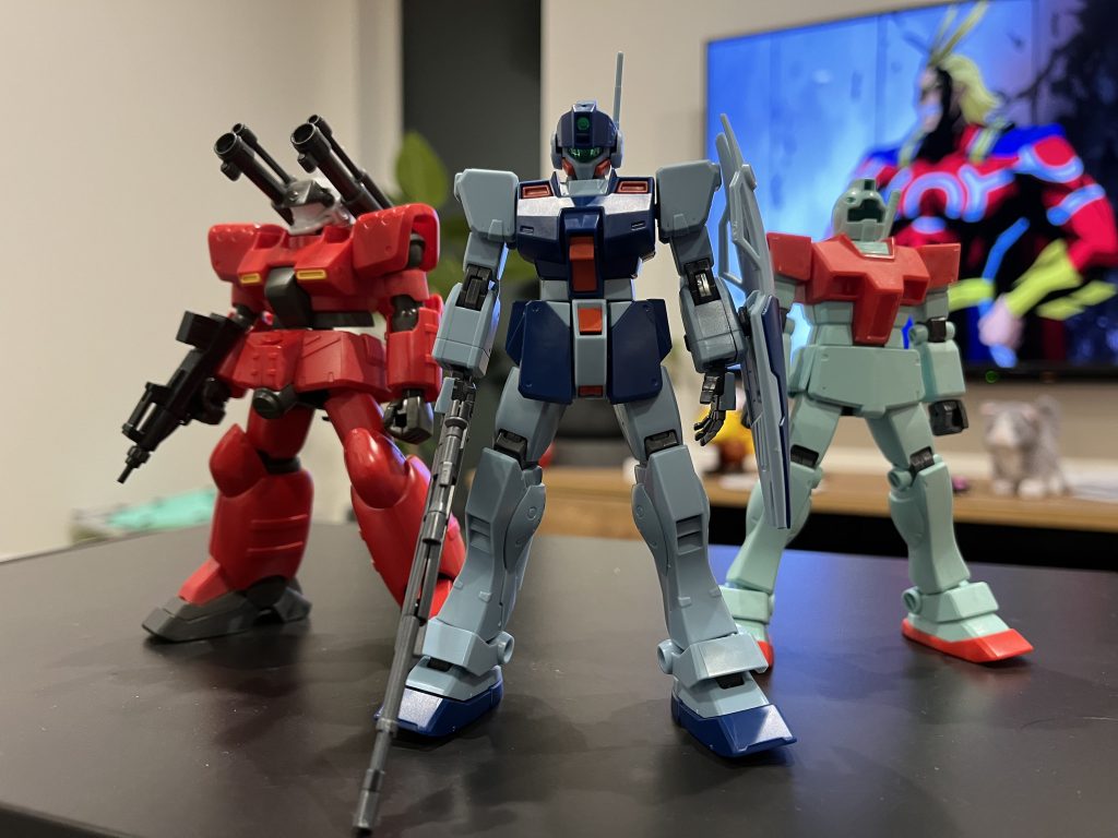 3機ともパチ組みんなチンチクリンですねプロポーション変更をメインに工作していっております。