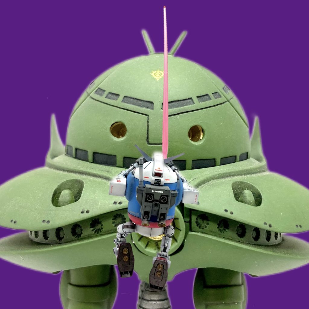 特にガンダムを作ったことにより、アニメの名場面がいろいろ再現できるようになりましたね😌