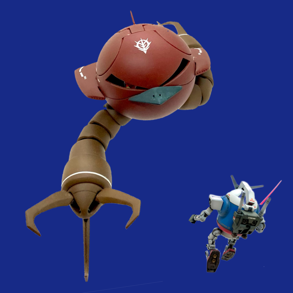 これまではジオン系機体ばかり作っていましたが、連邦側の機体も出そろいまして…