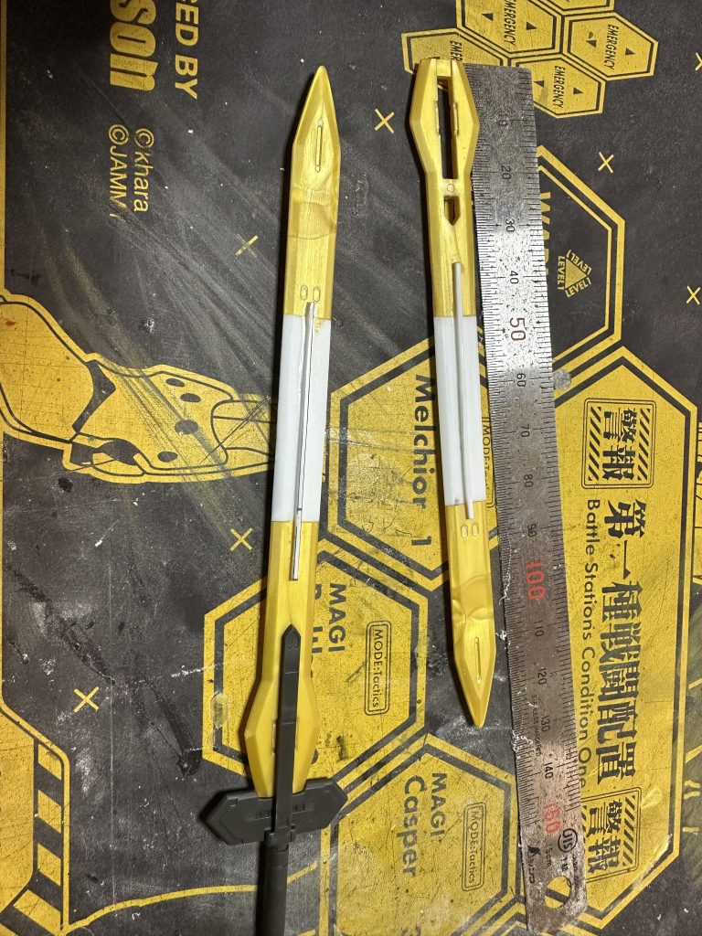 バエルソードは35mm延長しました今回のミキシングで1番大変でした