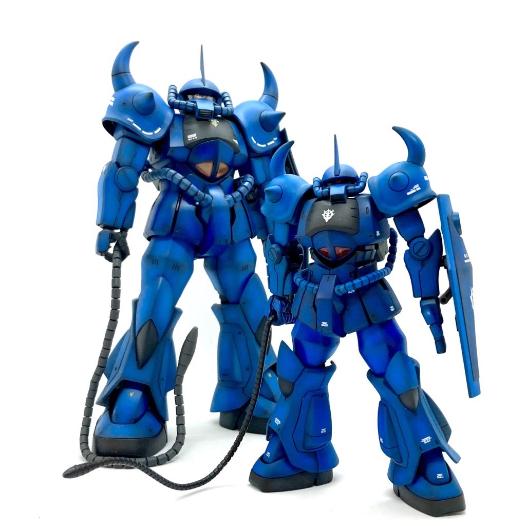 素組みMG グフと。やっぱMGはカッコいいなぁ〜