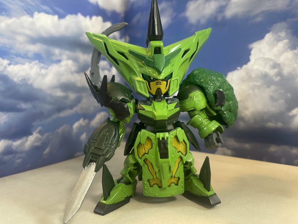 何だか狛犬ドラゴンのカプセルトイに合わせたら、セルっぽくなってしまった。