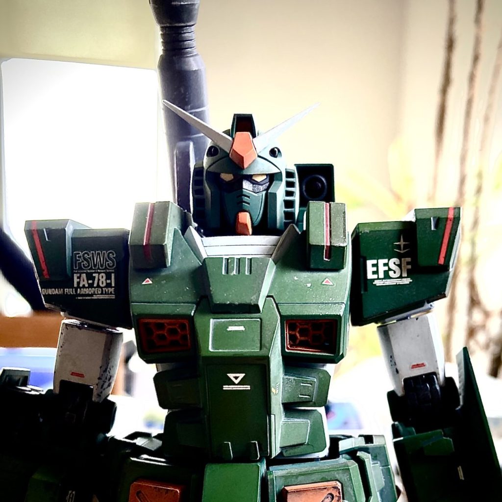 MG フルアーマーガンダム +中の人｜@1gouGさんのガンプラ作品