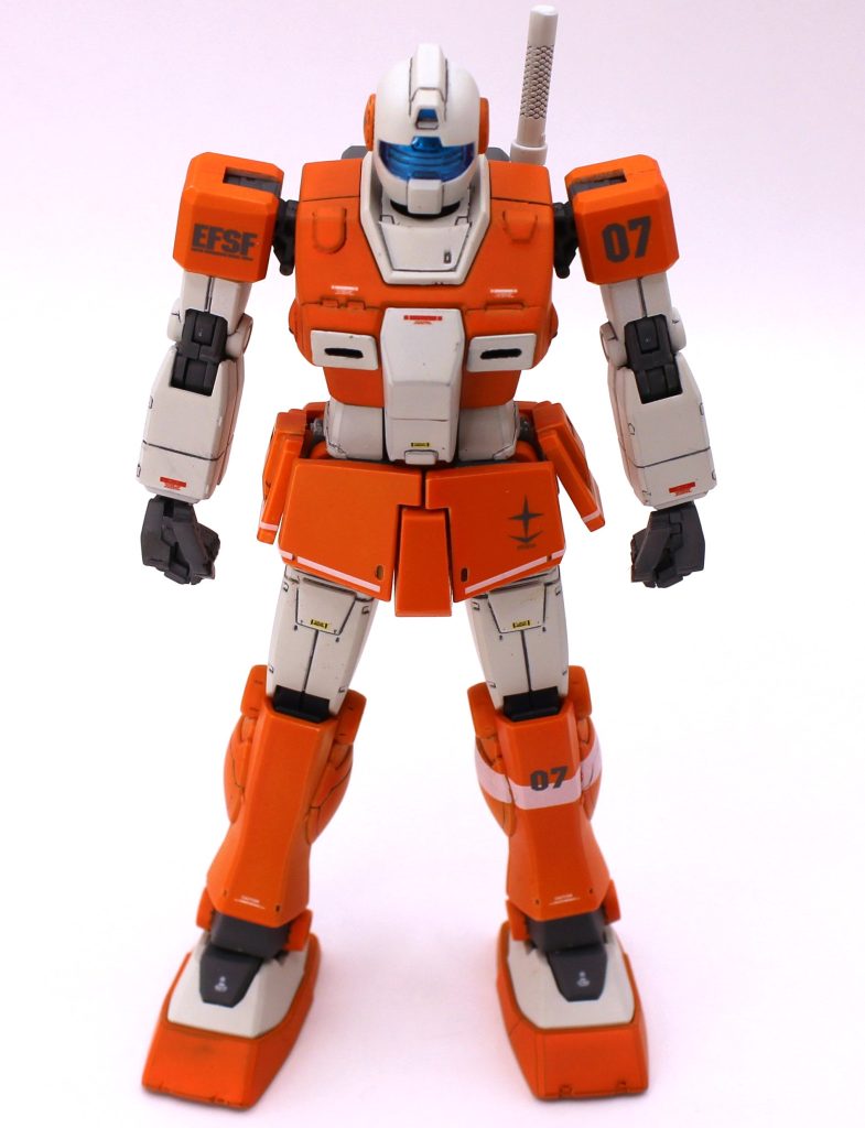 ほぼ既製品の組み合わせで出来ますので、お手軽でした。オリジン系のジムは気づいたら結構な数のバリエーションが出ているので、今回のような組み換えやほんの少しの改造で色々な機体が再現できそうですね。