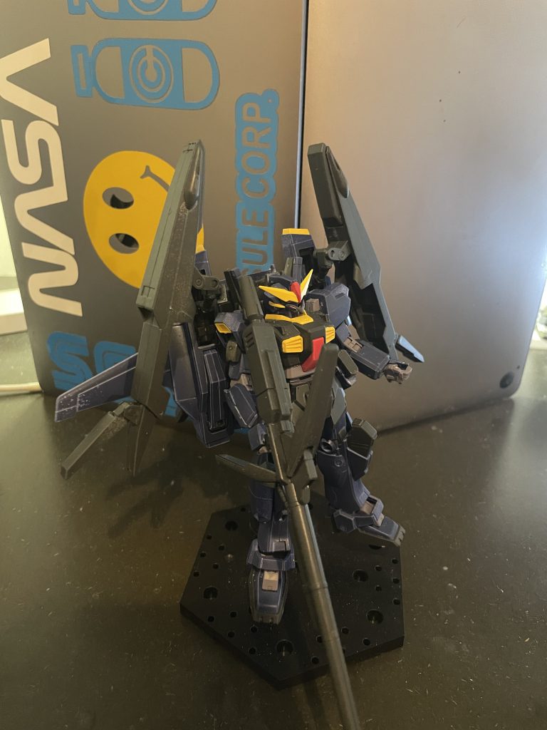 HG マスクコマンダー風　ティターンズカラー　スーパーガンダム改造