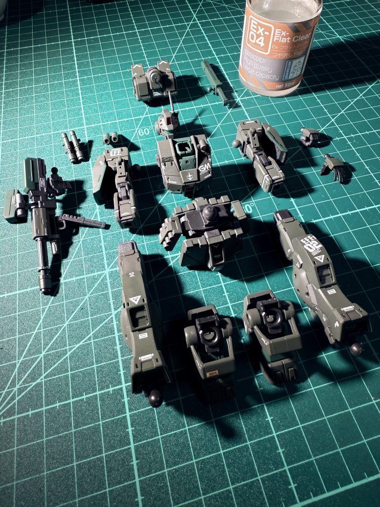 社外デカールですがかなり決まってますよね！？トップコートはガイアのEx-フラットクリアーでw