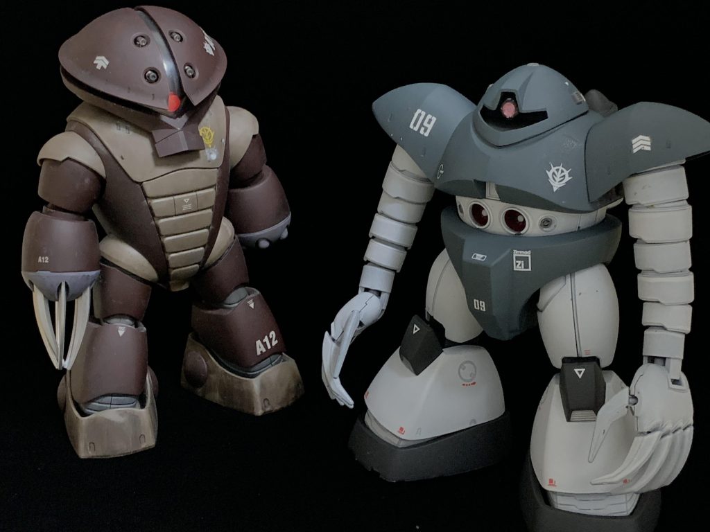 次はアッガイと。アッガイってけっこう大きいですよね。