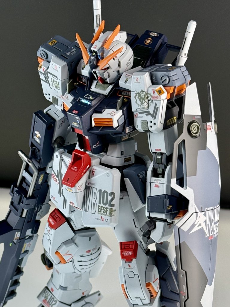 両肩マーキングはGHLのマーキングから。また、mykデザインのラインデカールに初挑戦。なかなかうまく決まりました。