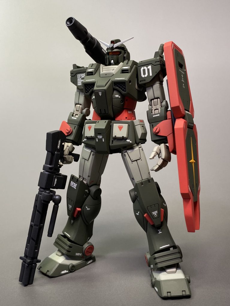 ガトリングガンとシールド装備