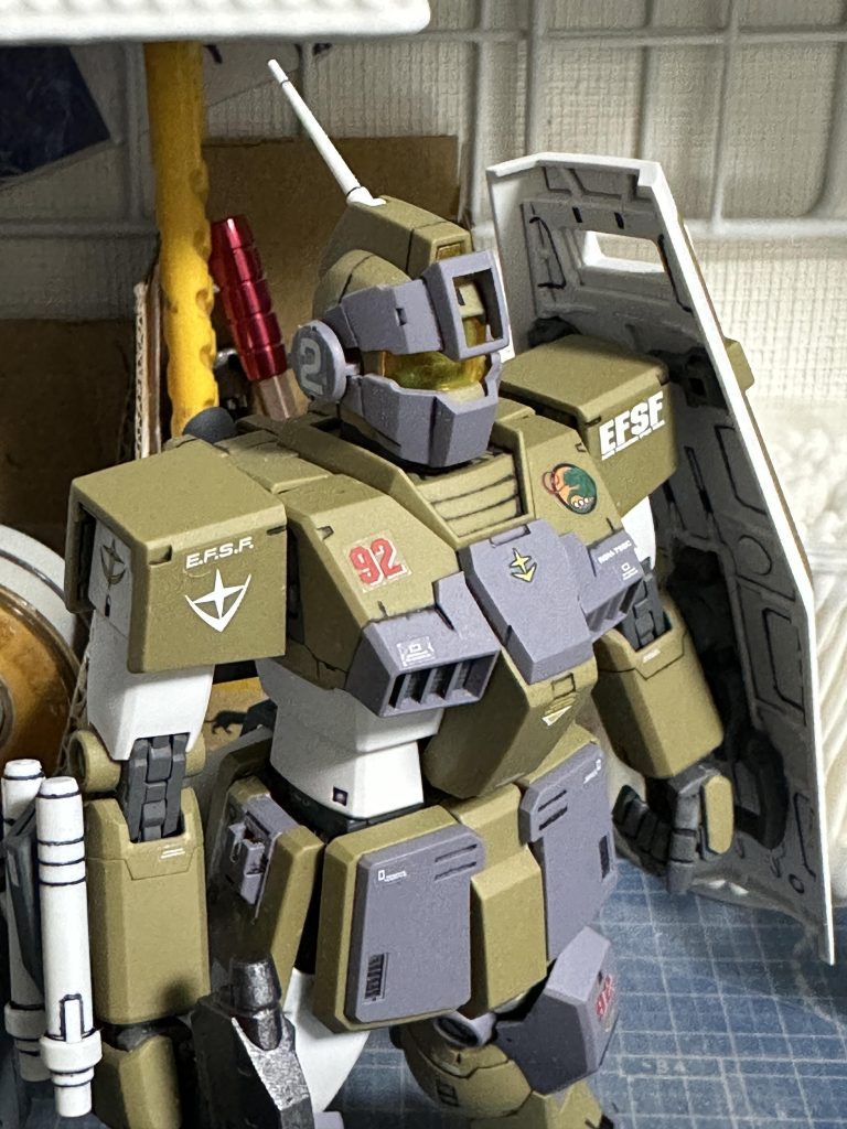 作品名：ＭＧ ＧＭスナイパーカスタム ＲＧＭ-７９ＳＣ<p>本命のＲ-４ビームライフル装備がまだなのだね。シールドは外して大河原イラスト風味にします。 次はスナイパー繋がりで７９ＳＰか、レアキットの７９Ｄか？</p>