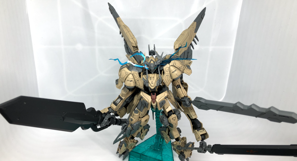 そして阿頼耶識リミッター解除!(青ver)エフェクトは透明プラ板で作成しました!