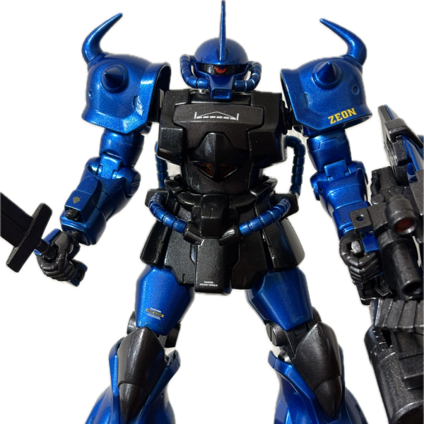 グフカスタム　メタリックカラー塗装