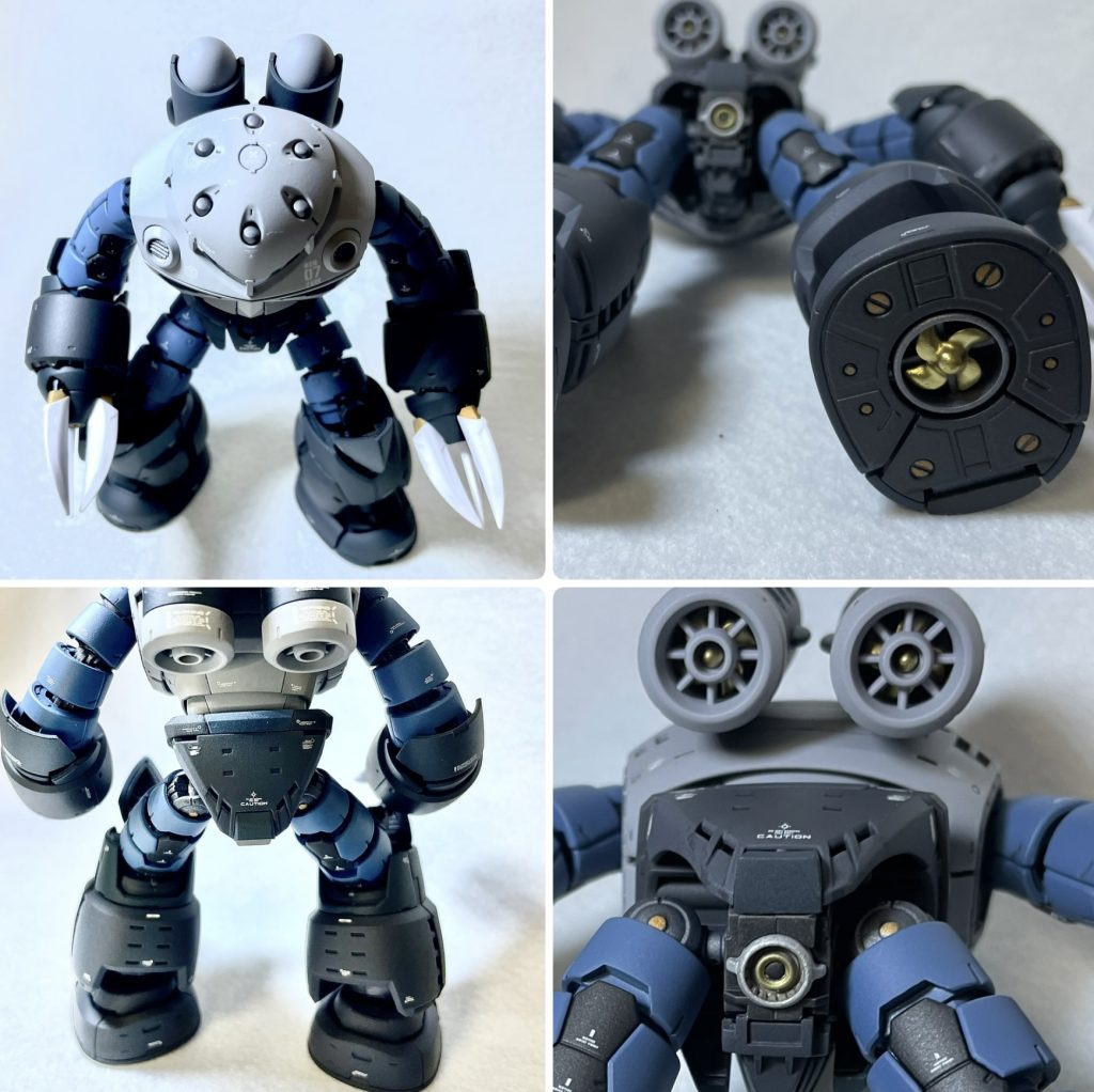 内部まで全て塗装して、細かいトコは筆塗りして。好みの派手になりすぎない様にデカール貼って…。