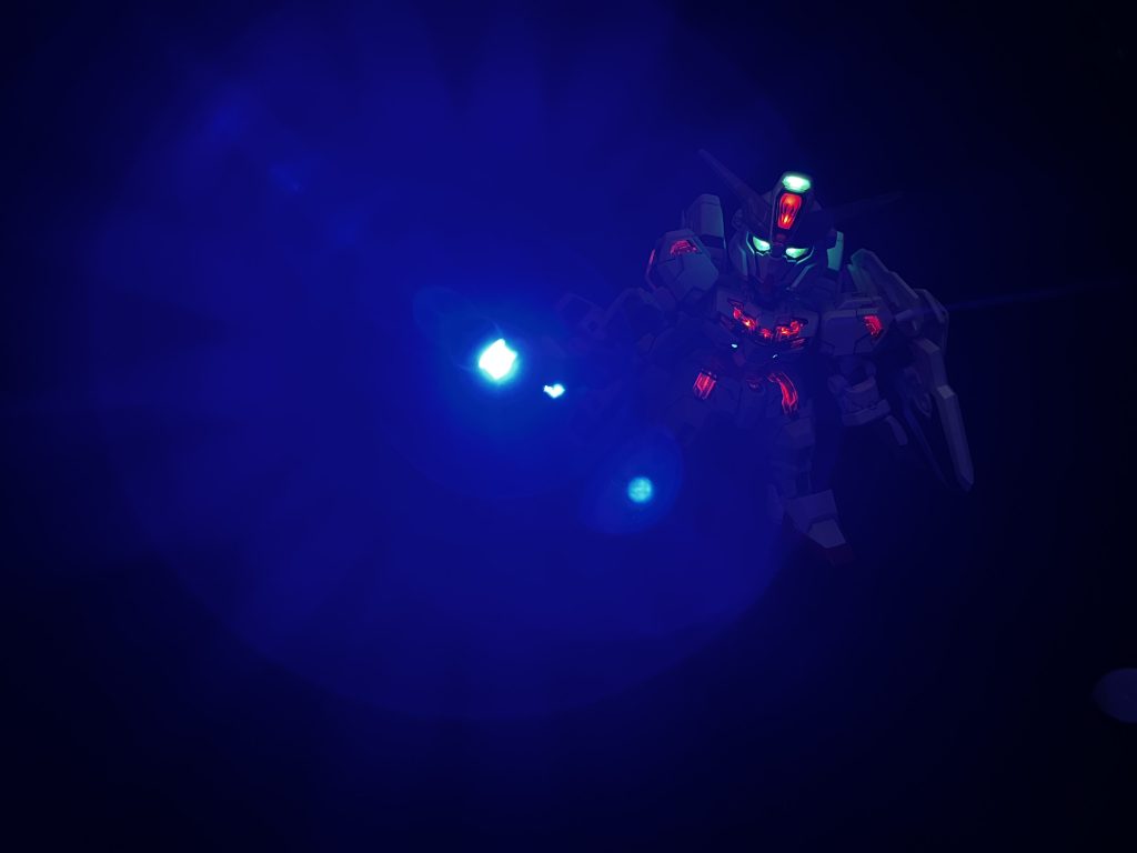 ビームはちょっと輝度が高すぎました。