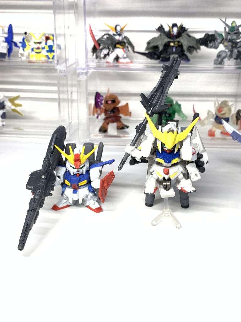 おまけ武器持たしただけアサルトキングダムのハイパーメガキャノン持たしたZZ(フォルテ)アンサンブルのメイス持たしたバルバトス(DASH)