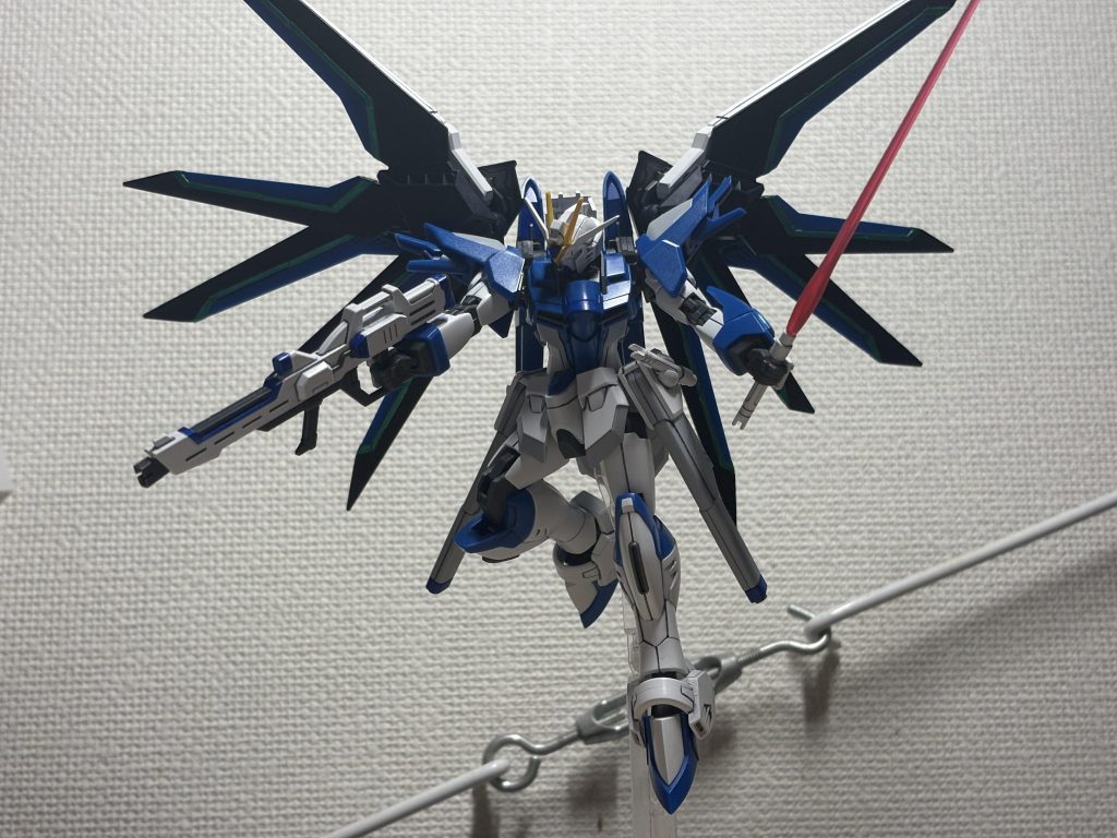 ビームライフルも一応塗りました。めんどくさかった、、