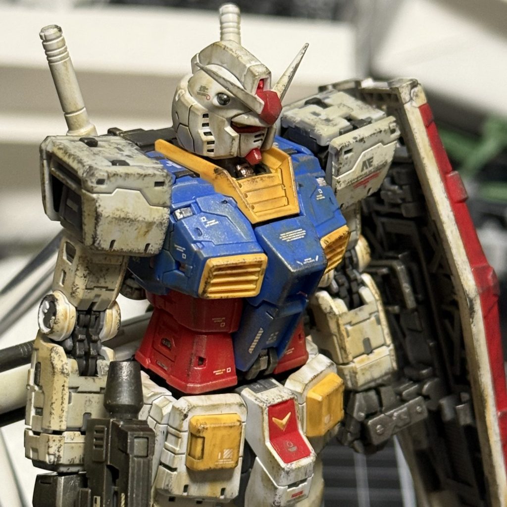 RGガンダム2.0ウェザリング塗装完成品オマケ付
