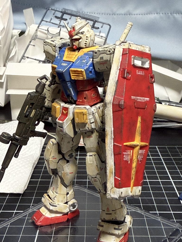 初めてのウェザリング　RGガンダムver.2.0–2枚目/制作者：ozk