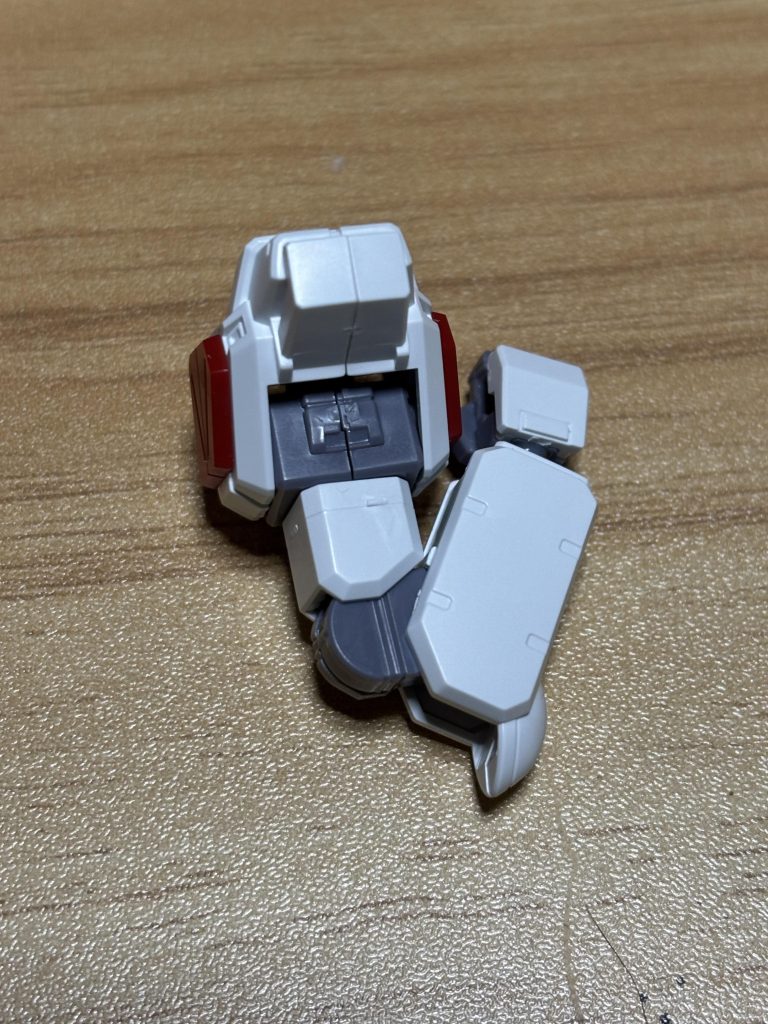 腕は二重関節でしっかり曲がります。肩の合わせ目も一部、段落ち処理されてますが、腕の部分は合わせ目が見えてしまいます。腕はペイルライダーDⅡのほうが似てるかなと思います。