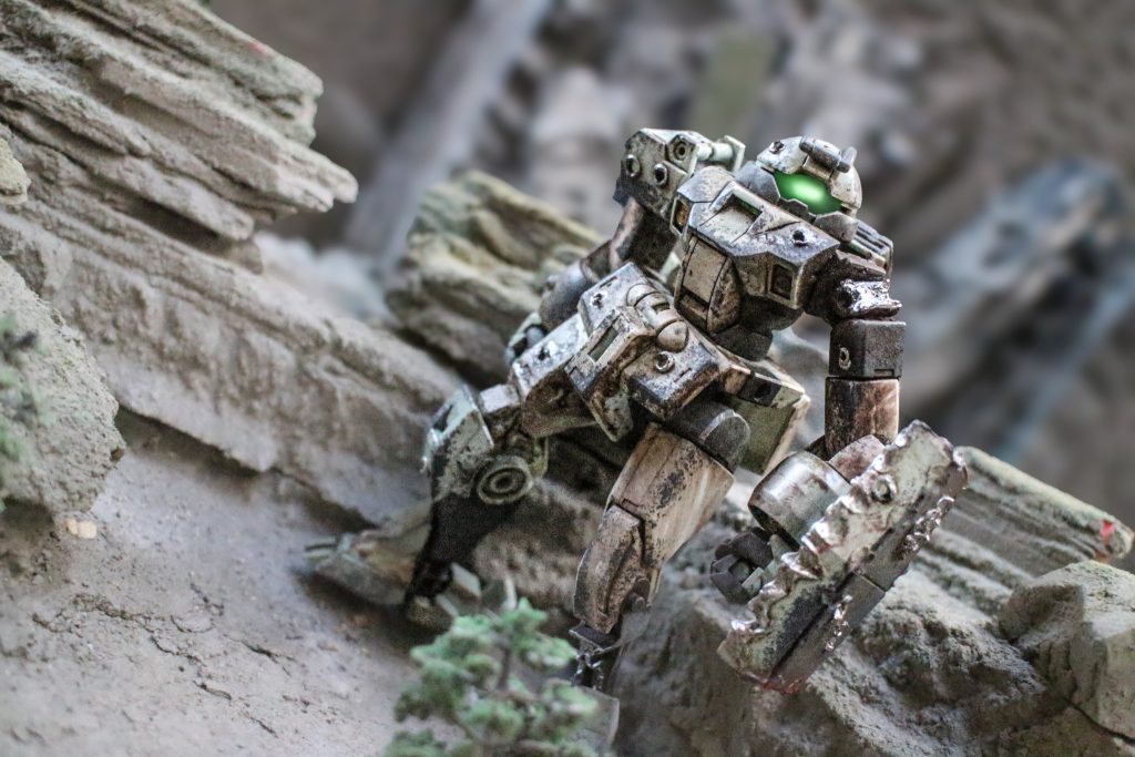 ・スジボリ・スミ入れ・つや消し・レジンコート・ダメージ・部分塗装で完成させました