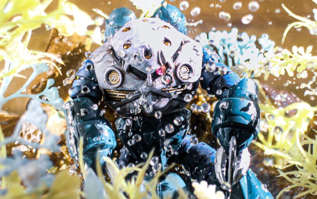 水を使う全体で作ったジオラマで📸パシャリ