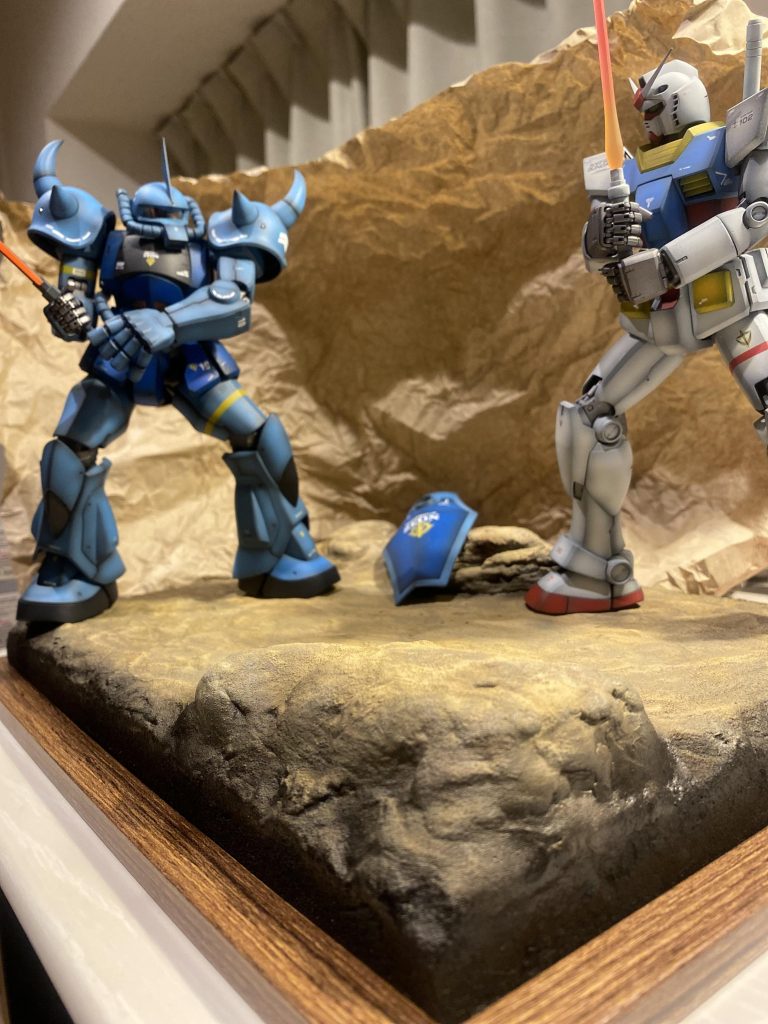 初のジオラマ、とにかく部屋が汚れました←初めてにしては良くできたと自分を褒めたいと思います🐥✨