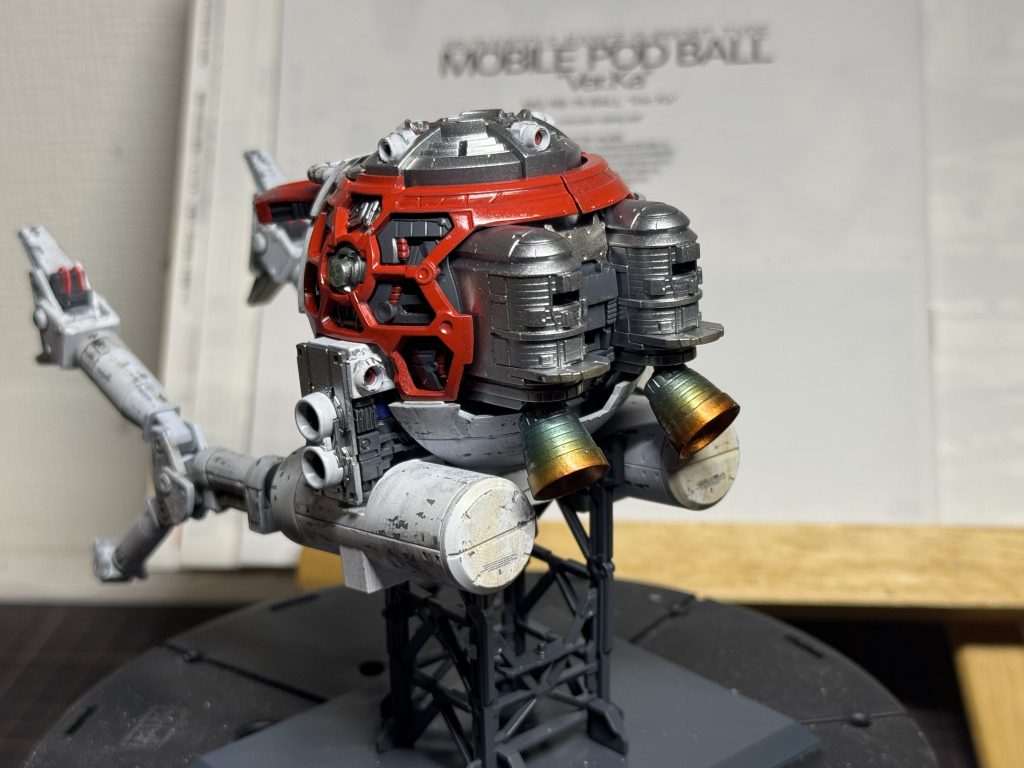 見にくいですがバーニヤも塗り、細かいパーツもできる範囲で塗り分けしてあります。