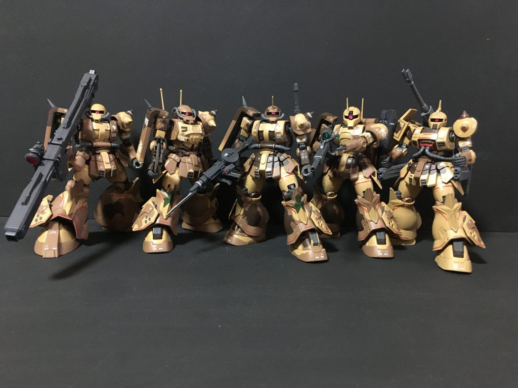 サザンクロス隊5機の集合ショットダナン機(後方支援型)https://gumpla.jp/hg/2240949ウォルド機(スナイパータイプ) https://gumpla.jp/hg/2198060エクバ機(指揮隊長機) https://gumpla.jp/hg/2198042サンホ機(近接戦闘型)https://gumpla.jp/hg/2214222セルマ機(重火力型)https://gumpla.jp/hg/2229999ご覧いただきありがとうございました。気にいっていただけたら いいね!👍をよろしくお願いします。