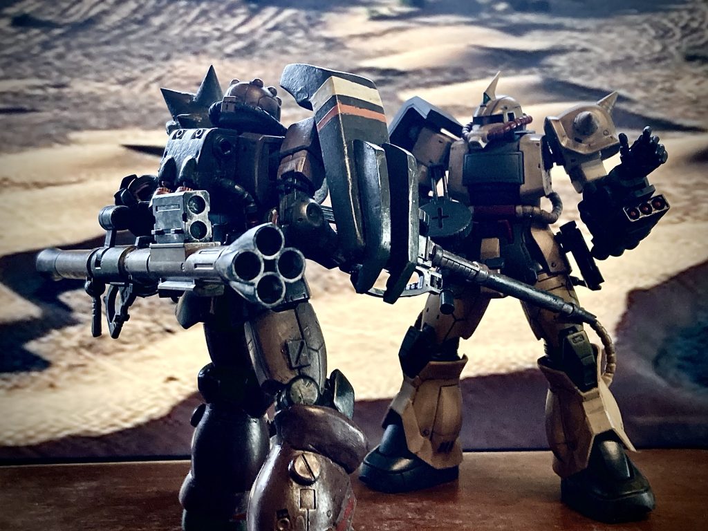 『砂漠のロンメル』　　　　　　ザク2ロンメル機–3枚目/制作者：ダレヤ？ローガンツ