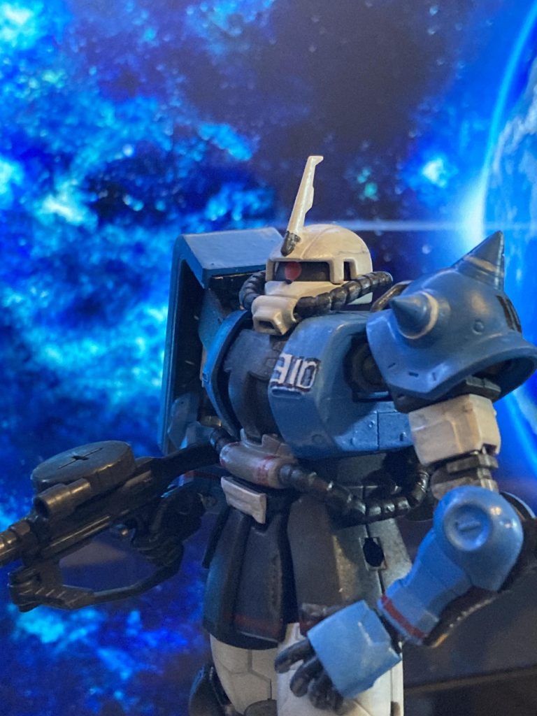 ブレードアンテナはオリジン版では短い感じですので、サイコザクから持ってきました。