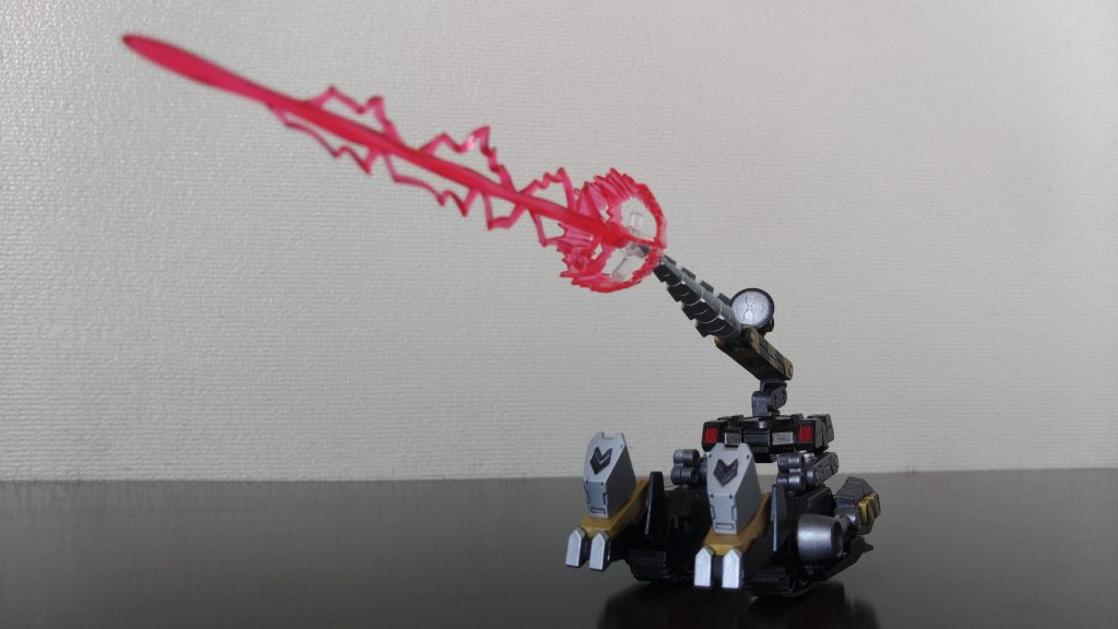 「掘削ドリルビーム」硬い岩盤や特殊装甲を脆くするビーム。脆くするだけなのでべつに貫通はしない。