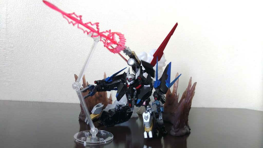 「ハイパー・掘削ドリルビーム」３機分のエネルギーを合わせて放つビーム。岩盤や特殊合金を脆くするだけの掘削ドリルビームより格段に威力が向上している。