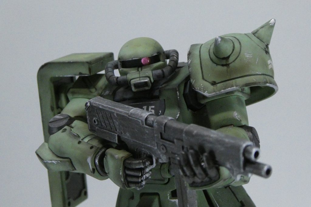 HG ザクⅡF2　ウェザリング