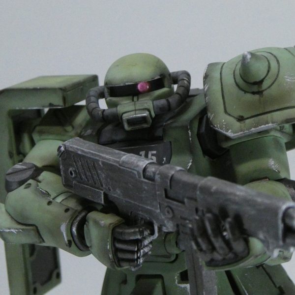 HG ザクⅡF2　ウェザリング