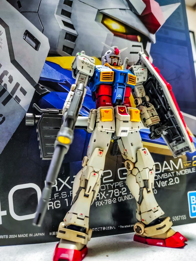 RG RX-78-2ガンダム 成型色リアルタッチマーカー仕上げ