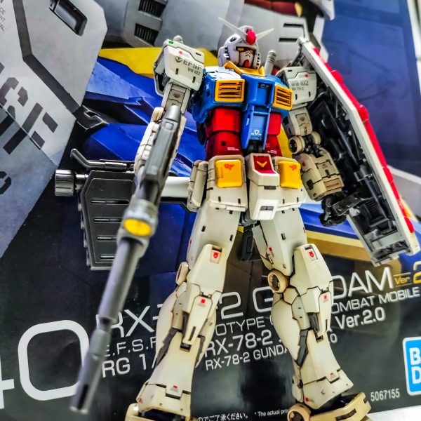 RG RX-78-2ガンダム 成型色リアルタッチマーカー仕上げ