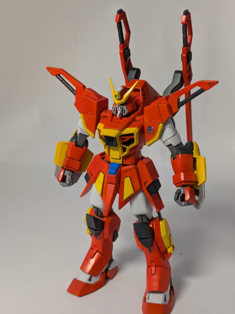 去年、再販で買ったカラミティガンダムに20年前のホビージャパンの付録を取り付けて制作しました。