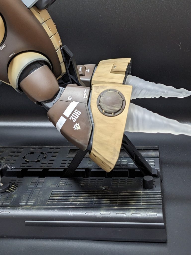 ウェザリングは膝下だけ 