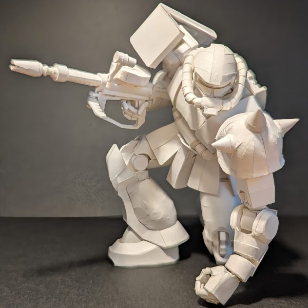 1/144 MS-06 ザクIIを紙で作ってみました。